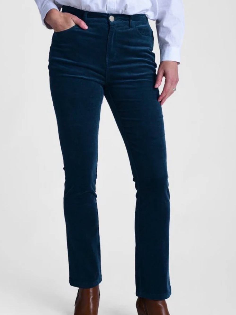 NWT Christopher & Banks Emerald Barely Boot Corduroy Pants